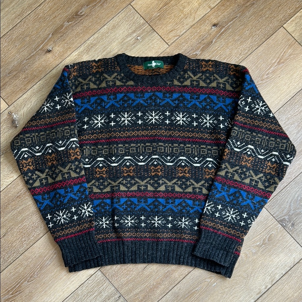 Hunt Club Mens L Acrylic/Wool Blend Pullover Sweater Vintage